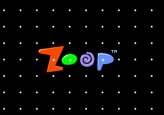 Zoop (USA) Title Screen
